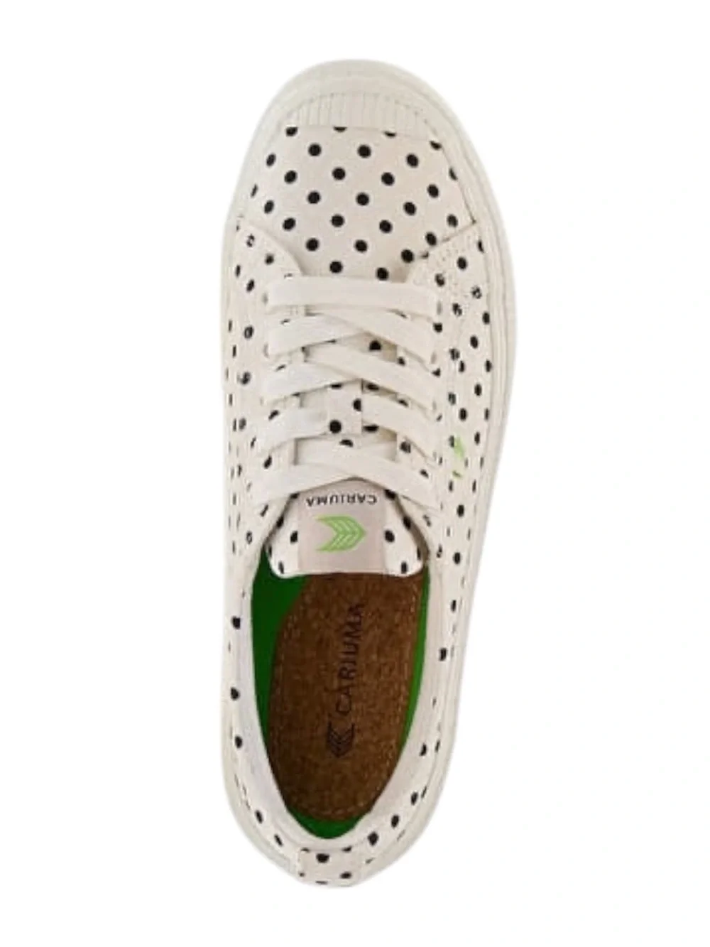 Cariuma OCA Low Polka‎ Dot White Black Canvas Sneakers Womens 8 SW 100103W15W